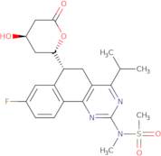 N-[(6R)-8-Fluoro-5,6-dihydro-4-(1-methylethyl)-6-[(2S,4R)-tetrahydro-4-hydroxy-6-oxo-2H-pyran-2-yl]benzo[h]quinazolin-2-yl]-N-methyl methanesulfonamide