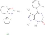 4-(2- fluorophenyl)-6,8-dihydro-1,3,8-trimethyl-Pyrazolo[3,4-e][1,4]diazepin-7(1H)-one mixt. with …