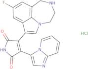 3-(9-Fluoro-1,2,3,4-tetrahydropyrrolo[3,2,1-jk][1,4]benzodiazepin-7-yl)-4-imidazo[1,2-a]pyridin-3-yl-1H-pyrrole-2,5-dione monohydroc hloride