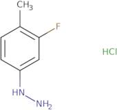 (3-fluoro-4-methylphenyl)hydrazine;hydrochloride