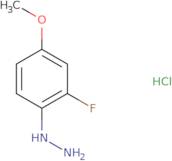 (2-fluoro-4-methoxyphenyl)hydrazine;hydrochloride