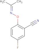5-fluoro-2-(propan-2-ylideneamino)oxybenzonitrile
