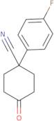 1-(4-fluorophenyl)-4-oxocyclohexane-1-carbonitrile