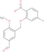 3-[(5-Fluoro-2-nitrophenoxy)methyl]-4-methoxybenzaldehyde