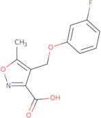 4-[(3-Fluorophenoxy)methyl]-5-methylisoxazole-3-carboxylic acid