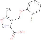 4-[(2-Fluorophenoxy)methyl]-5-methylisoxazole-3-carboxylic acid