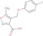 4-[(4-Fluorophenoxy)methyl]-5-methylisoxazole-3-carboxylic acid