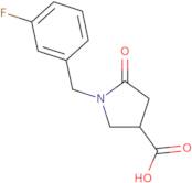 1-(3-Fluorobenzyl)-5-oxopyrrolidine-3-carboxylic acid