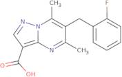 6-(2-Fluorobenzyl)-5,7-dimethylpyrazolo[1,5-a]pyrimidine-3-carboxylic acid