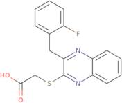 {[3-(2-Fluorobenzyl)quinoxalin-2-yl]thio}acetic acid