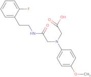 [(2-{[2-(2-Fluorophenyl)ethyl]amino}-2-oxoethyl)(4-methoxyphenyl)amino]acetic acid