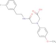 [(2-{[2-(3-Fluorophenyl)ethyl]amino}-2-oxoethyl)(4-methoxyphenyl)amino]acetic acid