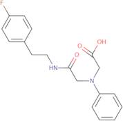 [(2-{[2-(4-Fluorophenyl)ethyl]amino}-2-oxoethyl)(phenyl)amino]acetic acid