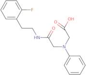 [(2-{[2-(2-Fluorophenyl)ethyl]amino}-2-oxoethyl)(phenyl)amino]acetic acid