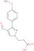 3-[4-Formyl-3-(4-methoxyphenyl)-1H-pyrazol-1-yl]propanoic acid