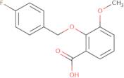 2-[(4-Fluorobenzyl)oxy]-3-methoxybenzoic acid