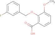 2-[(3-Fluorobenzyl)oxy]-3-methoxybenzoic acid