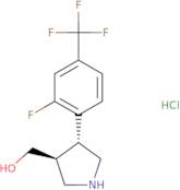 {(3S,4R)-4-[2-Fluoro-4-(trifluoromethyl)phenyl]pyrrolidin-3-yl}methanol hydrochloride