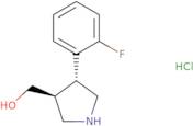 [(3S,4R)-4-(2-Fluorophenyl)pyrrolidin-3-yl]methanol hydrochloride