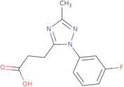 3-[1-(3-Fluorophenyl)-3-methyl-1H-1,2,4-triazol-5-yl]propanoic acid