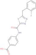 4-({[5-(2-Fluorobenzyl)-1,3,4-thiadiazol-2-yl]carbonyl}amino)benzoic acid