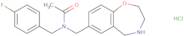 N-(4-Fluorobenzyl)-N-(2,3,4,5-tetrahydro-1,4-benzoxazepin-7-ylmethyl)acetamide hydrochloride