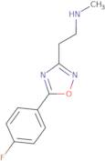 {2-[5-(4-Fluorophenyl)-1,2,4-oxadiazol-3-yl]ethyl}methylamine