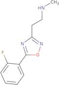 {2-[5-(2-Fluorophenyl)-1,2,4-oxadiazol-3-yl]ethyl}methylamine