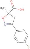 3-(4-Fluorophenyl)-5-methyl-4,5-dihydroisoxazole-5-carboxylic acid