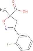 3-(2-Fluorophenyl)-5-methyl-4,5-dihydroisoxazole-5-carboxylic acid