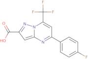 5-(4-Fluorophenyl)-7-(trifluoromethyl)pyrazolo[1,5-a]pyrimidine-2-carboxylic acid