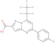 5-(4-Fluorophenyl)-7-(pentafluoroethyl)pyrazolo[1,5-a]pyrimidine-2-carboxylic acid