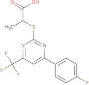 2-{[4-(4-Fluorophenyl)-6-(trifluoromethyl)pyrimidin-2-yl]thio}propanoic acid