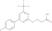 3-{[4-(4-Fluorophenyl)-6-(trifluoromethyl)pyrimidin-2-yl]thio}propanoic acid