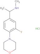 [1-(3-Fluoro-4-morpholin-4-ylphenyl)ethyl]methylamine hydrochloride