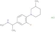 {1-[3-Fluoro-4-(3-methylpiperidin-1-yl)phenyl]ethyl}methylamine hydrochloride