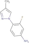 [3-Fluoro-4-(4-methyl-1H-pyrazol-1-yl)phenyl]amine hydrochloride