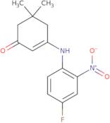 3-[(4-Fluoro-2-nitrophenyl)amino]-5,5-dimethylcyclohex-2-en-1-one