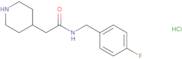N-(4-Fluorobenzyl)-2-piperidin-4-ylacetamide hydrochloride