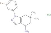 1-(3-Fluorophenyl)-6,6-dimethyl-4,5,6,7-tetrahydro-1H-indazol-4-amine hydrochloride