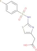 (2-{[(4-Fluorophenyl)sulfonyl]amino}-1,3-thiazol-4-yl)acetic acid