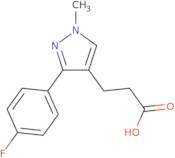 3-[3-(4-Fluorophenyl)-1-methyl-1H-pyrazol-4-yl]propanoic acid