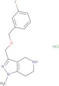 3-{[(3-Fluorobenzyl)oxy]methyl}-1-methyl-4,5,6,7-tetrahydro-1H-pyrazolo[4,3-c]pyridine hydrochlo...