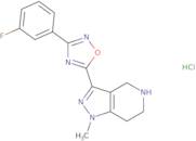 3-[3-(3-Fluorophenyl)-1,2,4-oxadiazol-5-yl]-1-methyl-4,5,6,7-tetrahydro-1H-pyrazolo[4,3-c]pyridine…