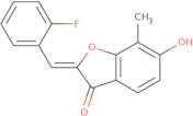 (2Z)-2-(2-Fluorobenzylidene)-6-hydroxy-7-methyl-1-benzofuran-3(2H)-one