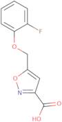 5-[(2-Fluorophenoxy)methyl]isoxazole-3-carboxylic acid