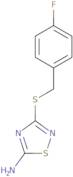 3-[(4-Fluorobenzyl)thio]-1,2,4-thiadiazol-5-amine