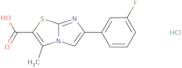 6-(3-Fluorophenyl)-3-methylimidazo[2,1-b][1,3]thiazole-2-carboxylic acid hydrochloride