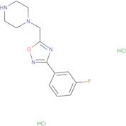 1-{[3-(3-Fluorophenyl)-1,2,4-oxadiazol-5-yl]methyl}piperazine dihydrochloride