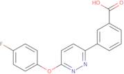 3-[6-(4-Fluorophenoxy)pyridazin-3-yl]benzoic acid